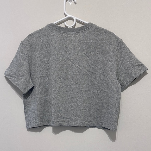 Nike Sportswear Essential Women's Cropped Logo T-Shirt Size M Grey BV6175-063 - Picture 3 of 8